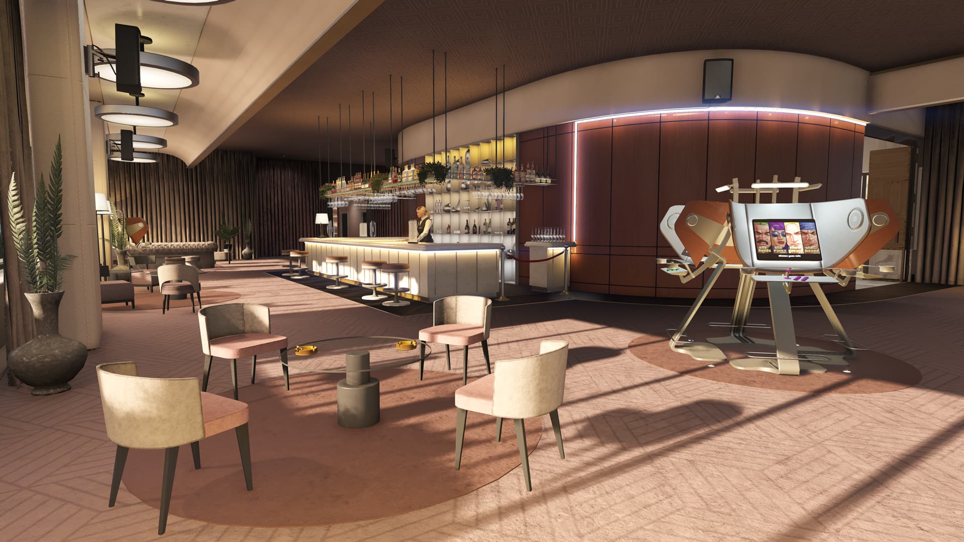 Private bar at The Diamond